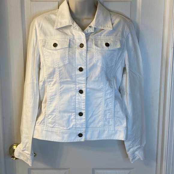 White jean jacket - Picture 3 of 5